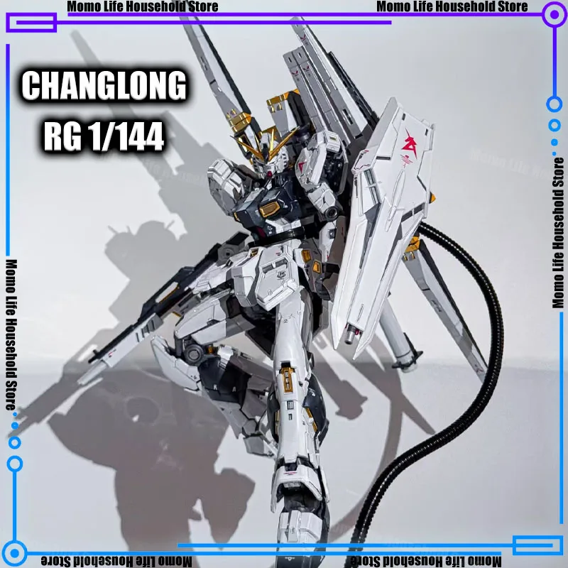 

CHANGLONG 5502D RG 1/144 Rx-93 V гальваническая сборка модель комплект пластиковый скелет аниме фигурка робота пластиковая модель игрушки