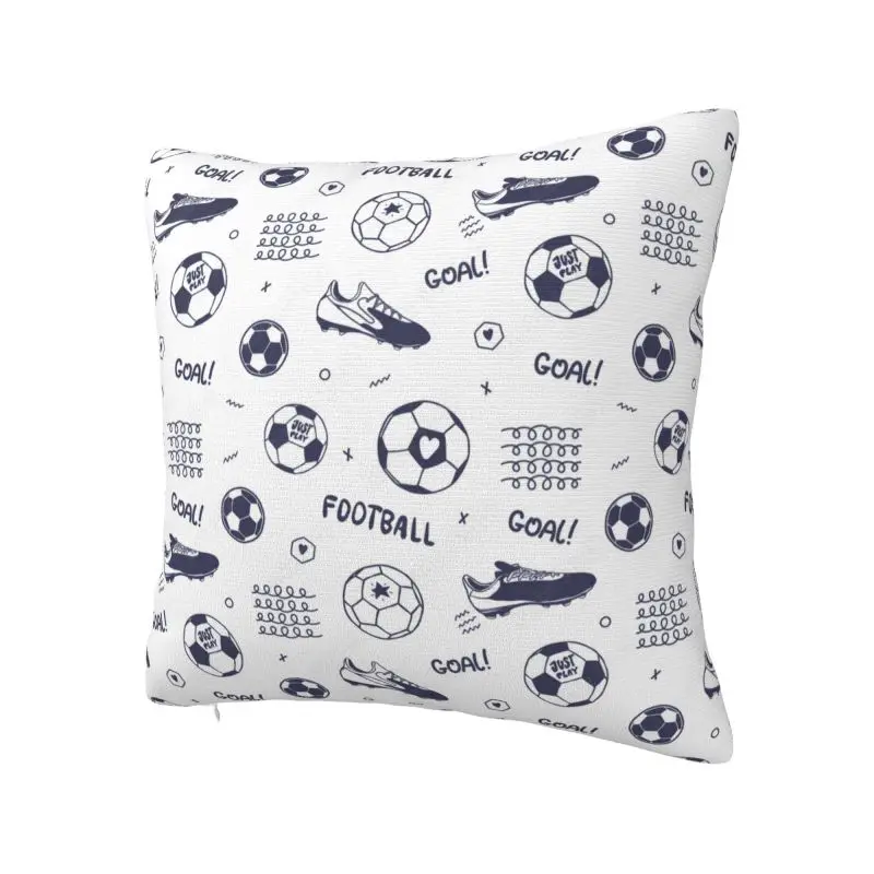 Luxury Soccer Boot Pattern Football Sport Throw Pillow Case Home Decorative Custom Square Cushion Cover Pillowcover for Sofa