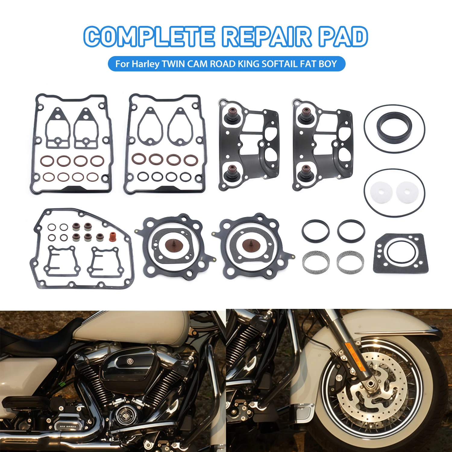 Gasket Clutch Cover Kit Compatible Engine Gasket Set For Harley 1999-2006 Harley  Twin Cam 95CI Big Bore 1550 Accessories Moto