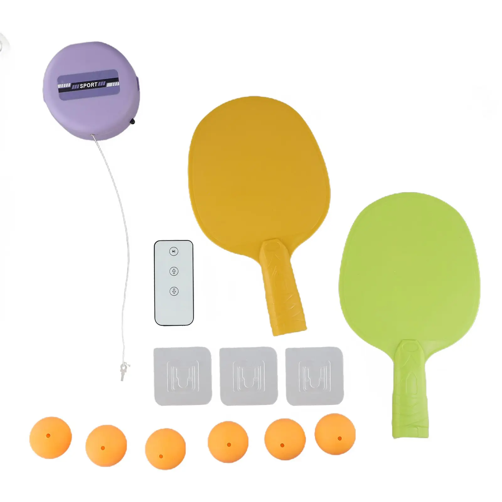 Self-Trainer Table Tennis Automatic Table Tennis Trainer Adjustable Length Easy Installation Hand-eye Coordination