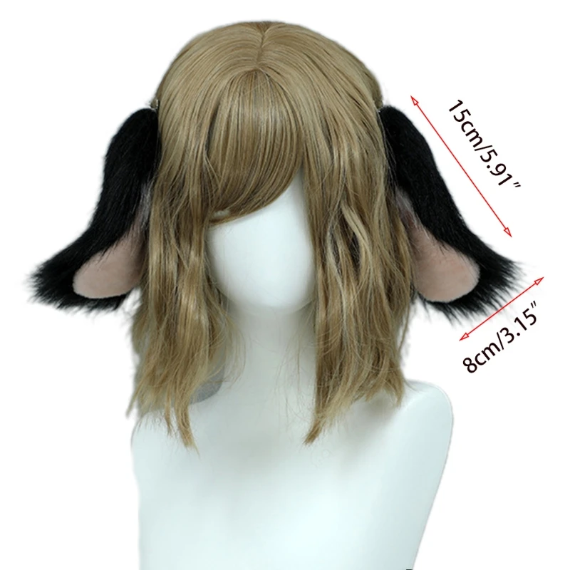 Nuovo stile Adorabili orecchie cane Fascia per capelli Festa in maschera Puntelli cosplay Copricapo peluche peloso