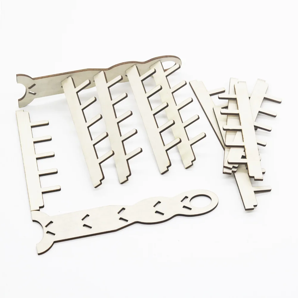 1Pcs Detachable Wooden Thread Holder 50 Spools Sewing Embroidery Thread Rack Organizer Wall Hanging Cones Stand Shelf Tool