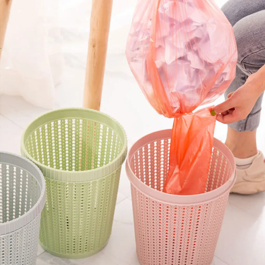 Paper Basket With Hollow Rubbish Bin For Neat Spaces Convenient And Practical Trash Basket Trash Can