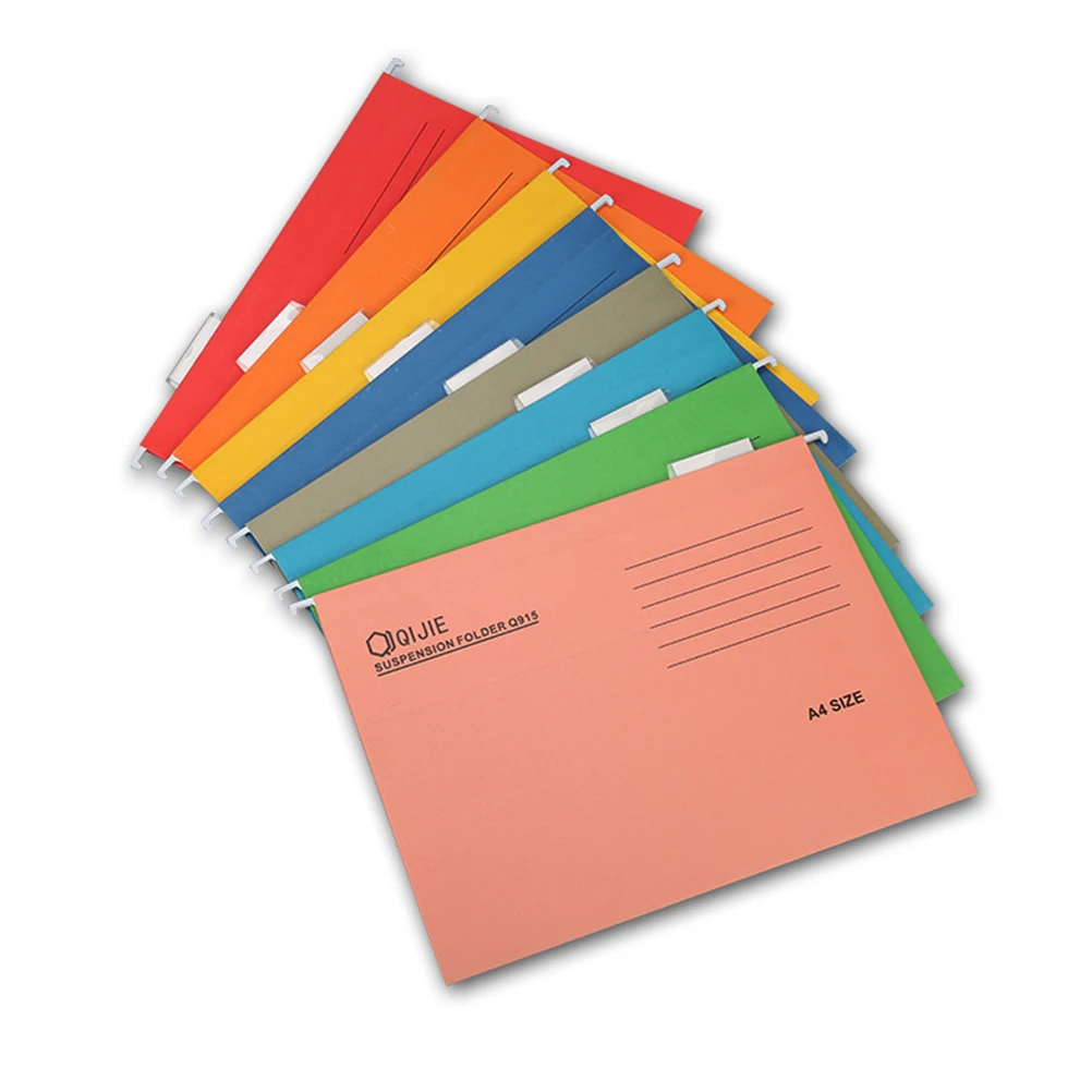 

8pcs Folders Paper Wide Opening Home Office Hanging File Holder Office Document Supplies A4 Document Storage ganizer