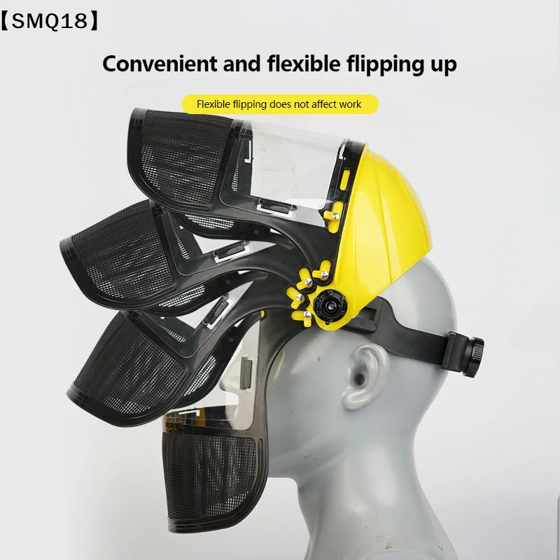 1PC 新しい庭用草刈り機安全ヘルメット帽子、伐採用フルフェ - Gardening Tools Grass Cutter のレビューと価格