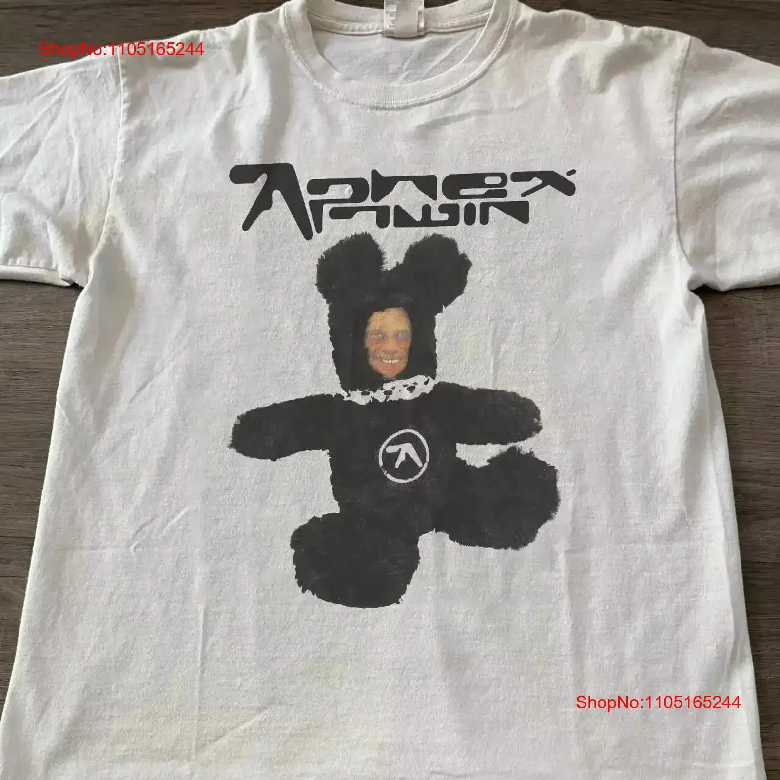Rare Aphex Twin 90s Retro Style Classic T Shirt S 5XL vintage Washed Stylish Stretched streetwear graphic Breathable homme