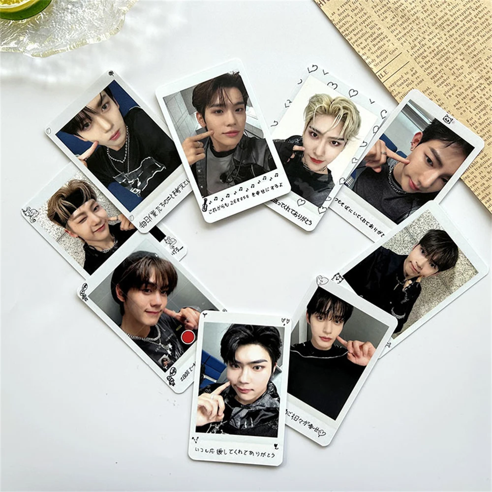 9Pcs/Set KPOP ZB1 ZEROBASEONE FAN-CON Photocards LOMO Cards ZhangHao Hanbin Ricky JiWoong Album Postcard Fans Collection Gift