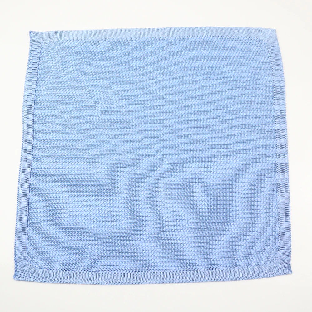 2025 Design invernale da uomo lavorato a maglia fazzoletto da taschino kaki bianco tinta unita fazzoletto da sposa accessori per abiti da sposo fazzoletto quotidiano