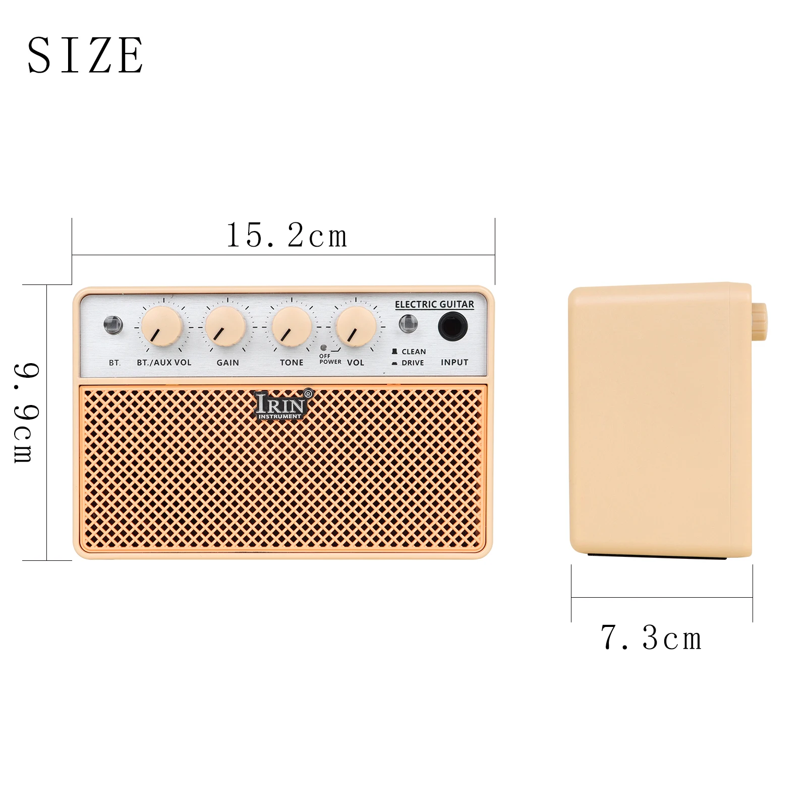 IRIN Electric Guitar Audio Amplifier Bluetooth Electric Guitar Bass Mini Amplifier with Clean/driveEffects Guitar Accessories