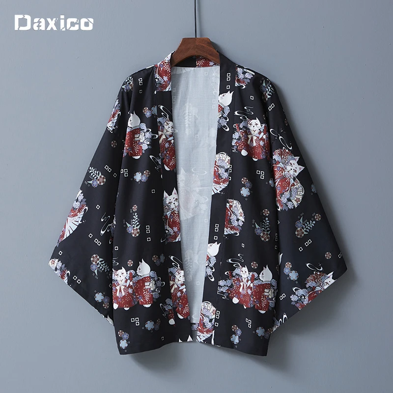 

Summer Kimono Japanese Harajuku Anime Clothes Cardigan Cosplay Men 2022 Cardigan Kimonos Japanese bathrobe Women kimono Haori