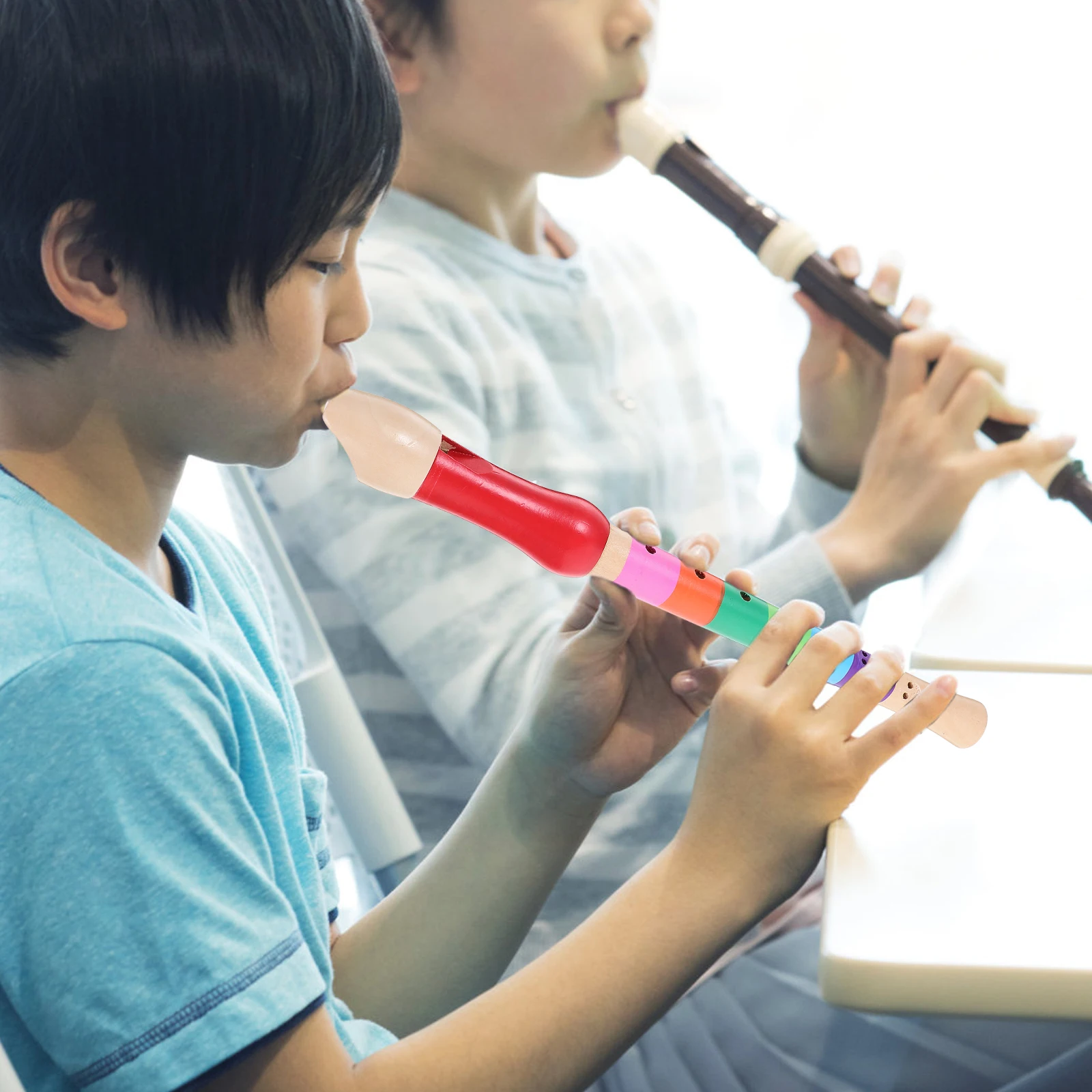 8 Hole High Quality Wood Soprano Recorder Musical Instrument For Descant Flute Toy Educational Gift Children Present Music Flute