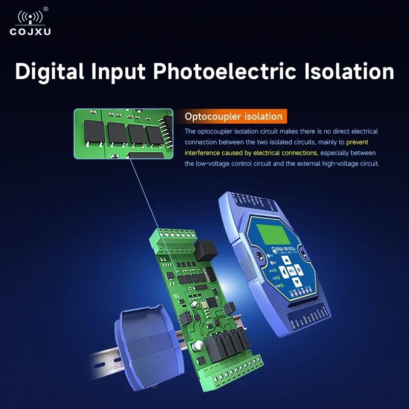 Multi-Channel Analog and Digital Acquisition Control COJXU ME31-AAAX4220 4DI+2AI+2DO RJ45 RS485 Modbus TCP/IP to RTU