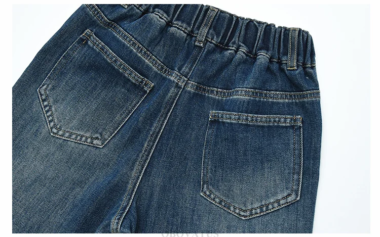 Herbstliche Kinder-Streetwear: Weite Jeans mit Herzsaum für Teenager-Mädchen, Trendige Blaue Denim-Hosen, Lockere Kinderhosen – Detail 10