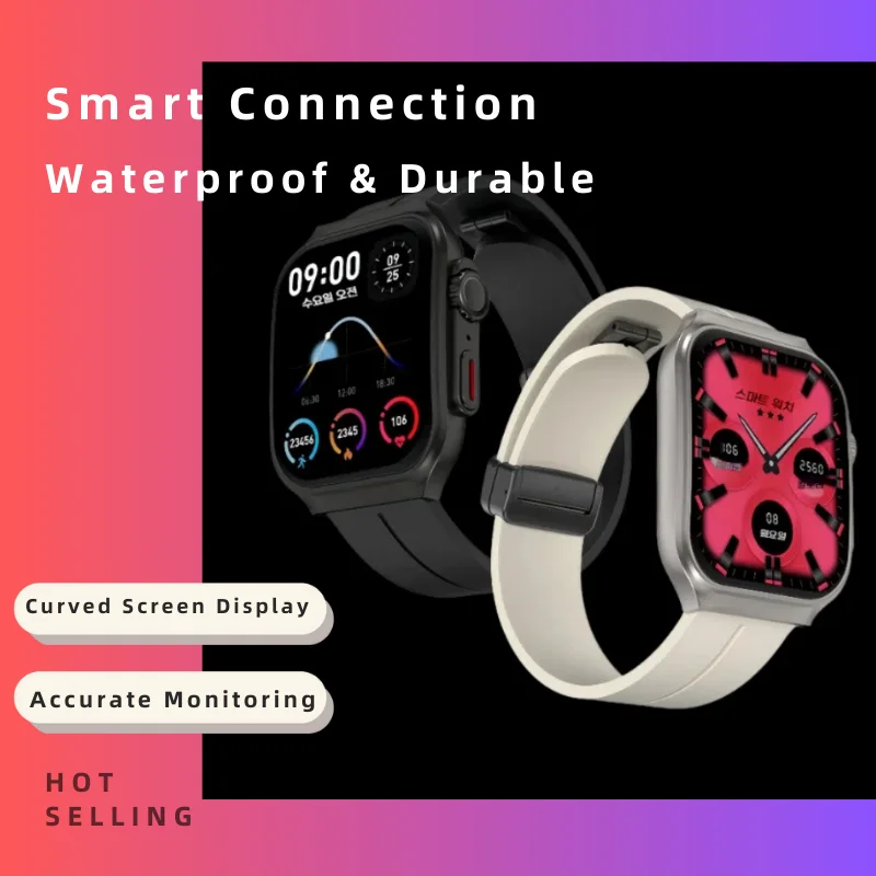 

MOGCO OV88 Smart Watch 2.01" Curved Screen 7-Day Battery 120 Sports Modes SpO2 Monitor Bluetooth Call AI Voice Assistant