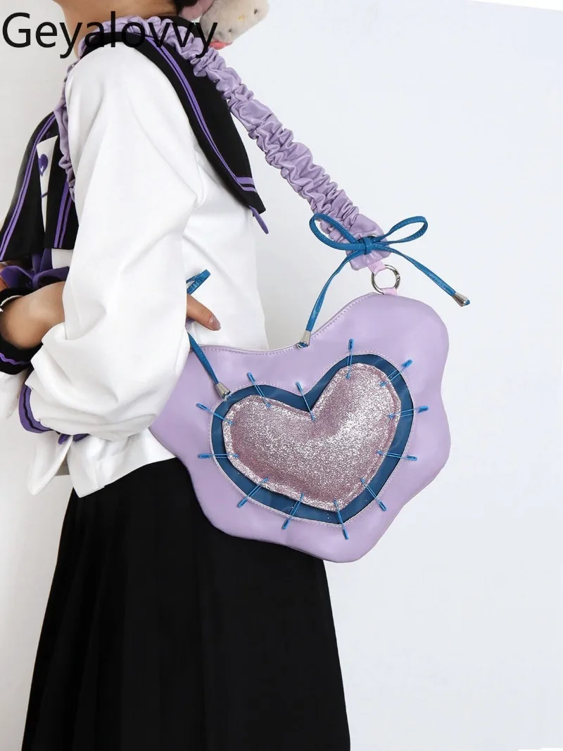 

Японская милая и стильная сумка через плечо для студентов JK, универсальная сумка-тоут в стиле Лолита, косметичка, сумка через плечо, кроссбоди