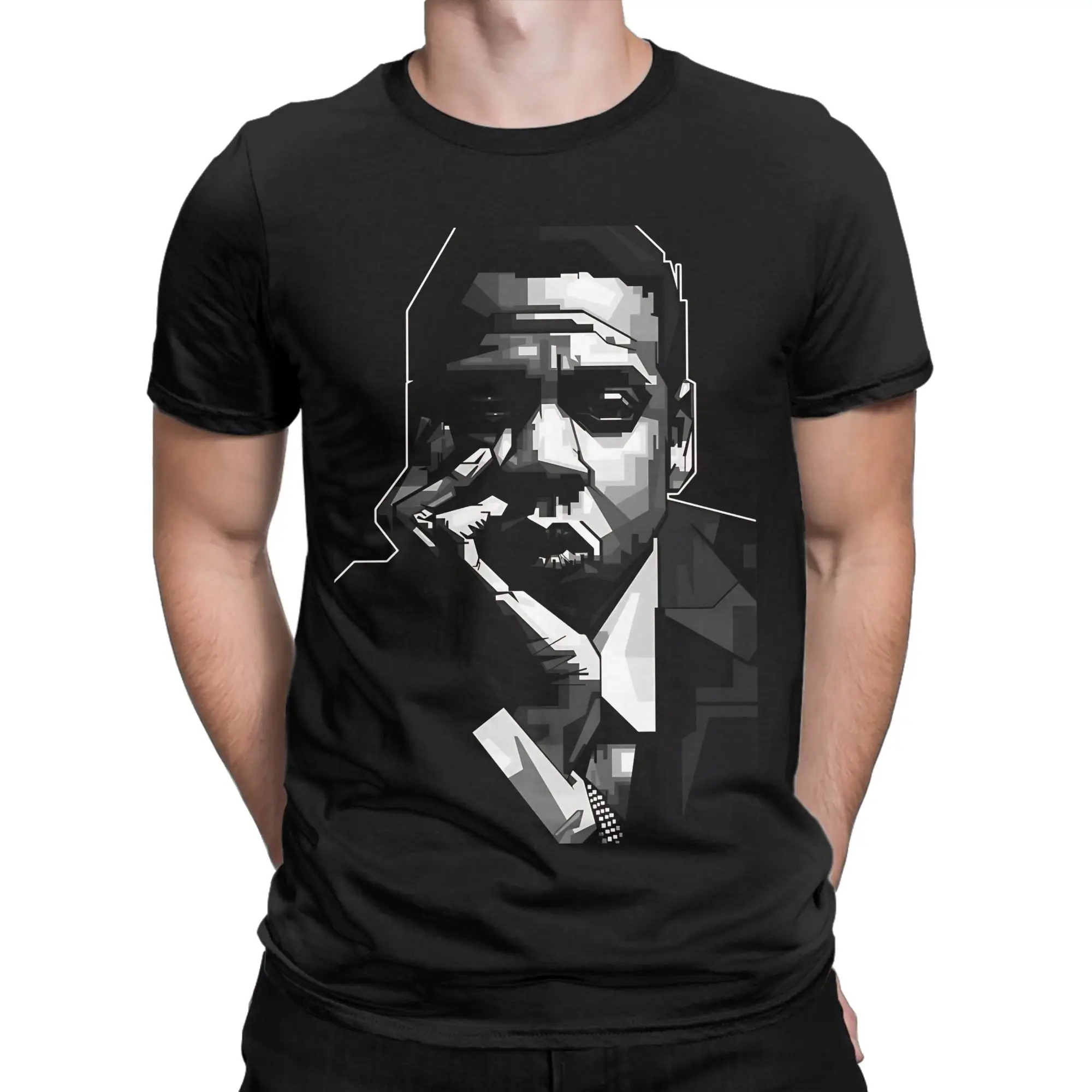 Jay z grayscale  Classic Shirt poster Graphic 100% Cotton T-Shirt Jay-z Tops Tees For Men