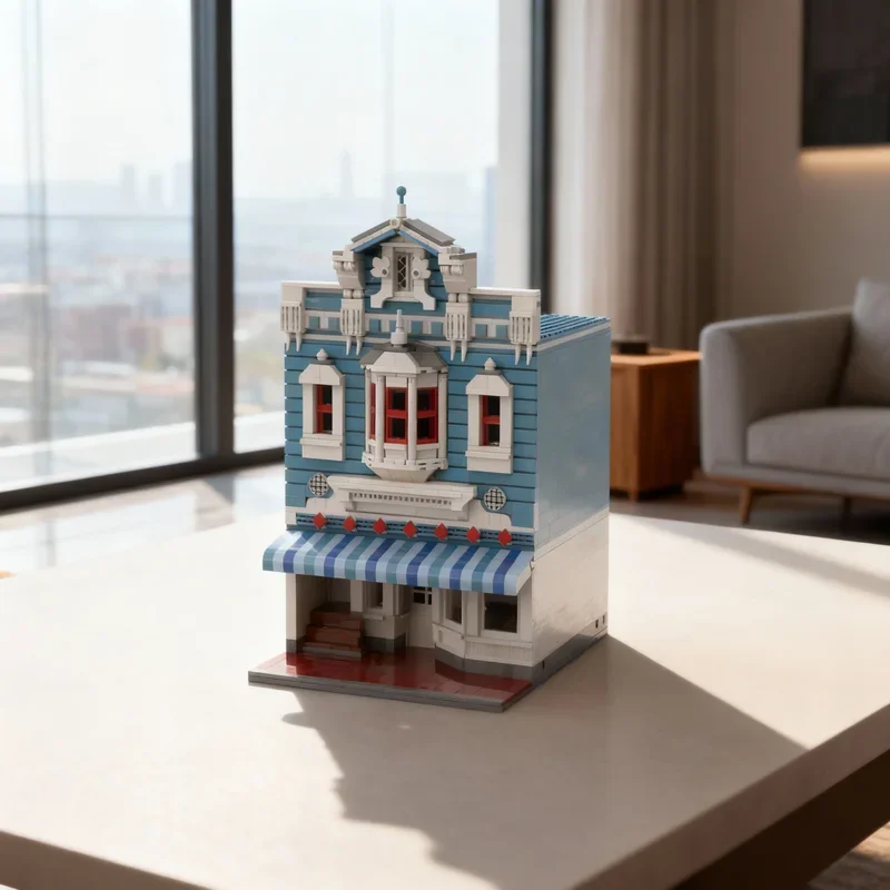 

1366pcs MOC Disneieny Magic Kingdom Confectionary Third Model Building Blocks DIY Festival Gifts Architecture Toy Creative Idea