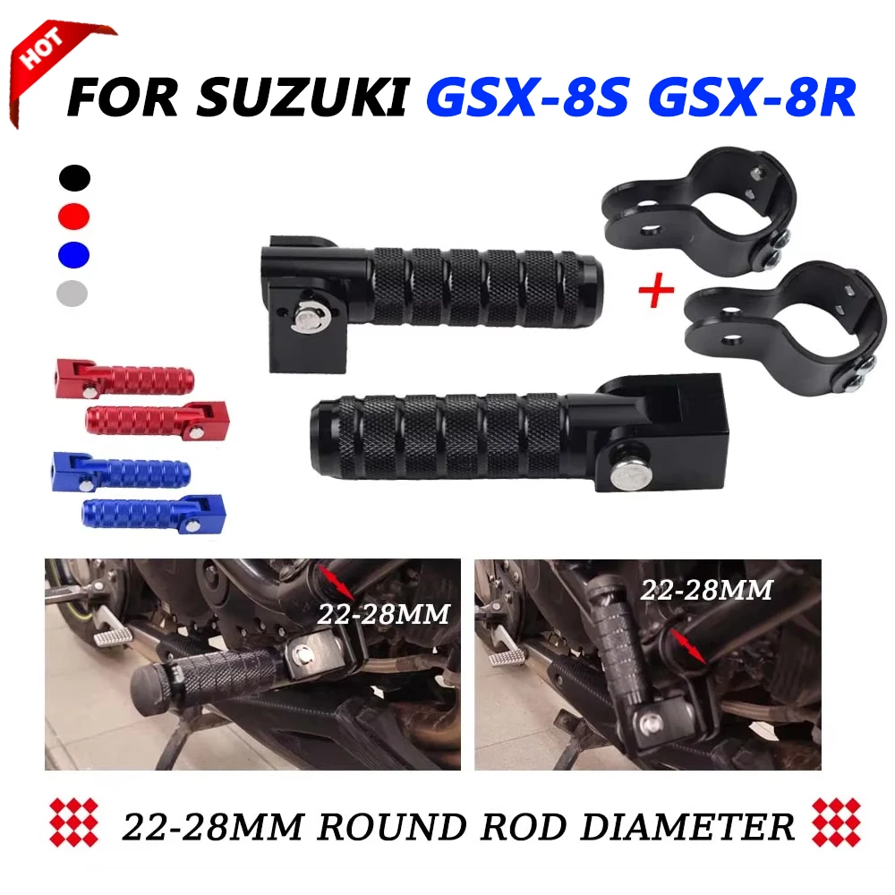 

Motorcycle Accessories Highway Footrest Folding Foot Pegs Pedals For Suzuki GSX-8S GSX-8R GSX8S GSX8R GSX8 GSX 8 S R 2024 2025