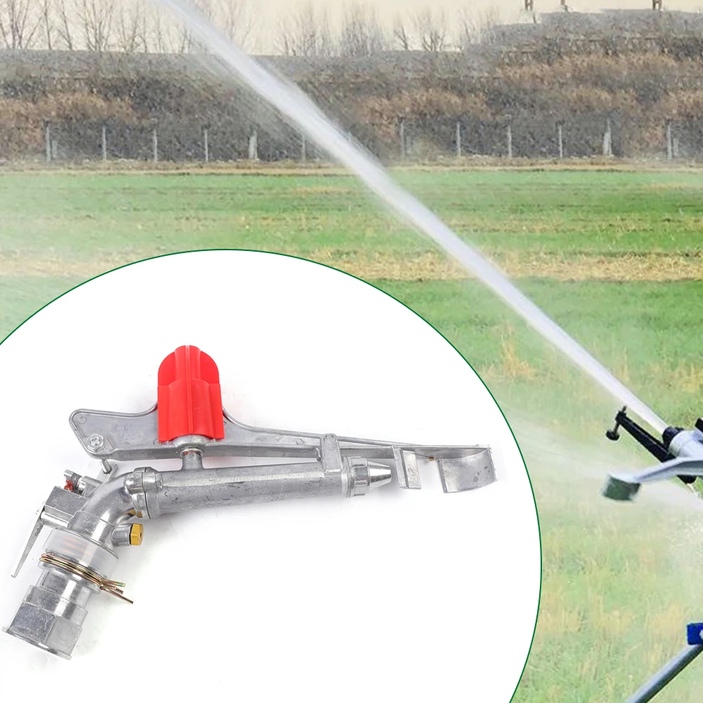 Irrigatore per treppiede durevole, 360 °   Rotazione, velocità regolabile, doppi ugelli, alta pressione, efficiente per l'irrigazione