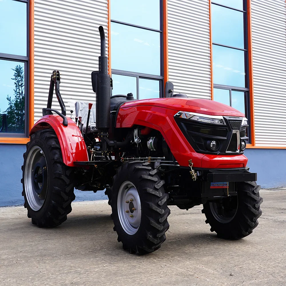 Trattore agricolo automatico 4WD, un nuovo tipo di trattore agricolo con ruote con cabina e motore centrale