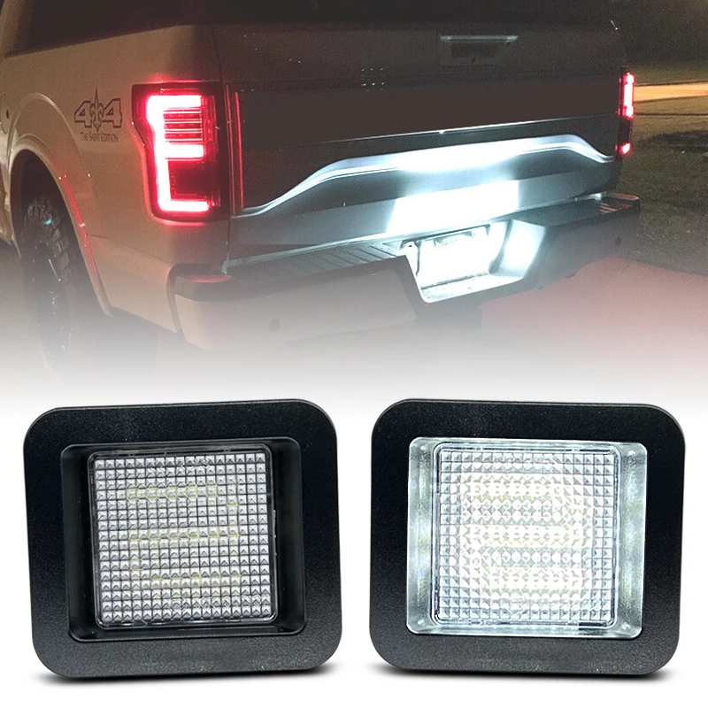 

White LED Number License Plate Light For For Ford F-150 F150 2015-2024