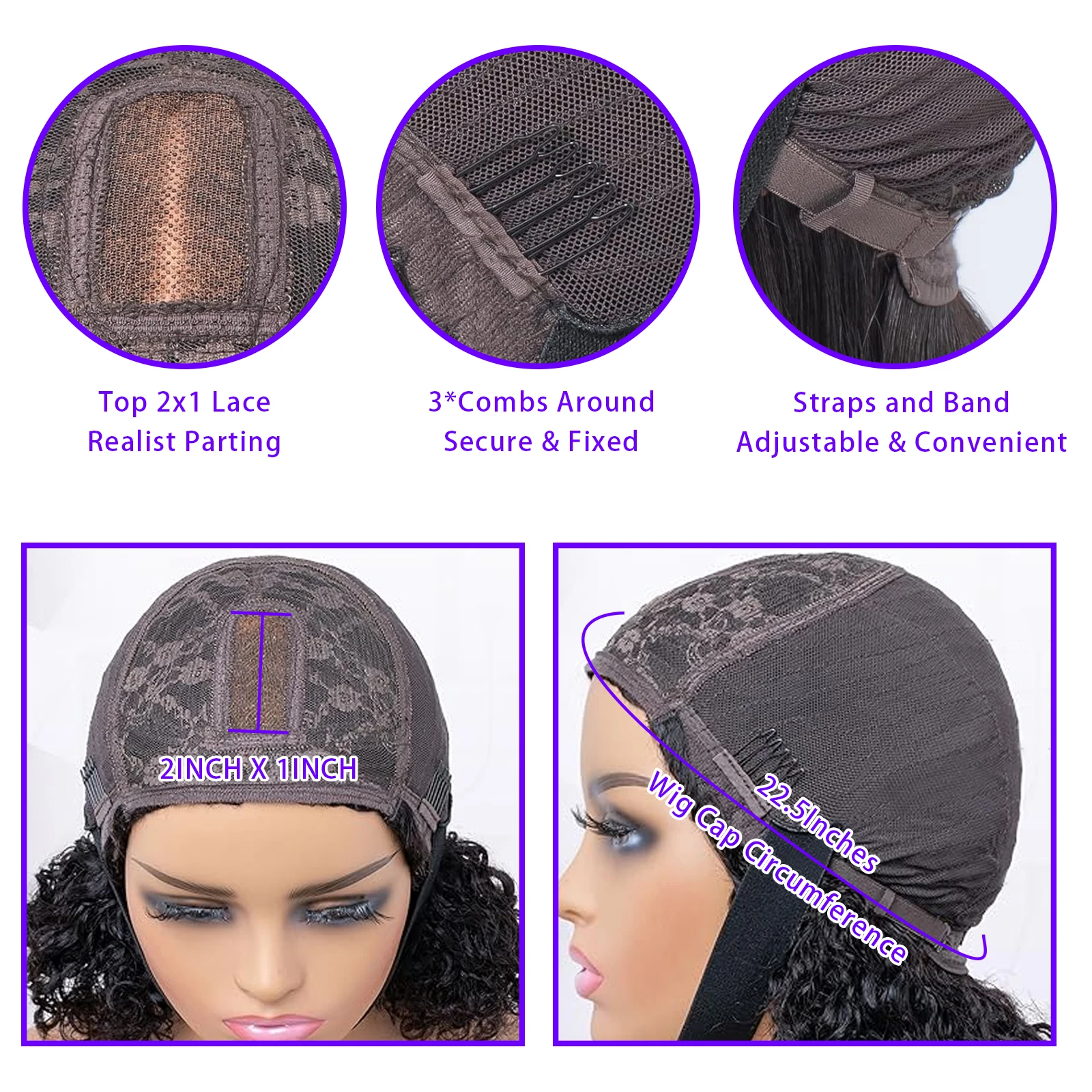 14インチ バーガンディレッド ディープウェーブ人毛ウィッグ 前髪付き フルマシンメイド カールショートボブウィッグ 100%レミーピクシーカットウィッグ 女性用