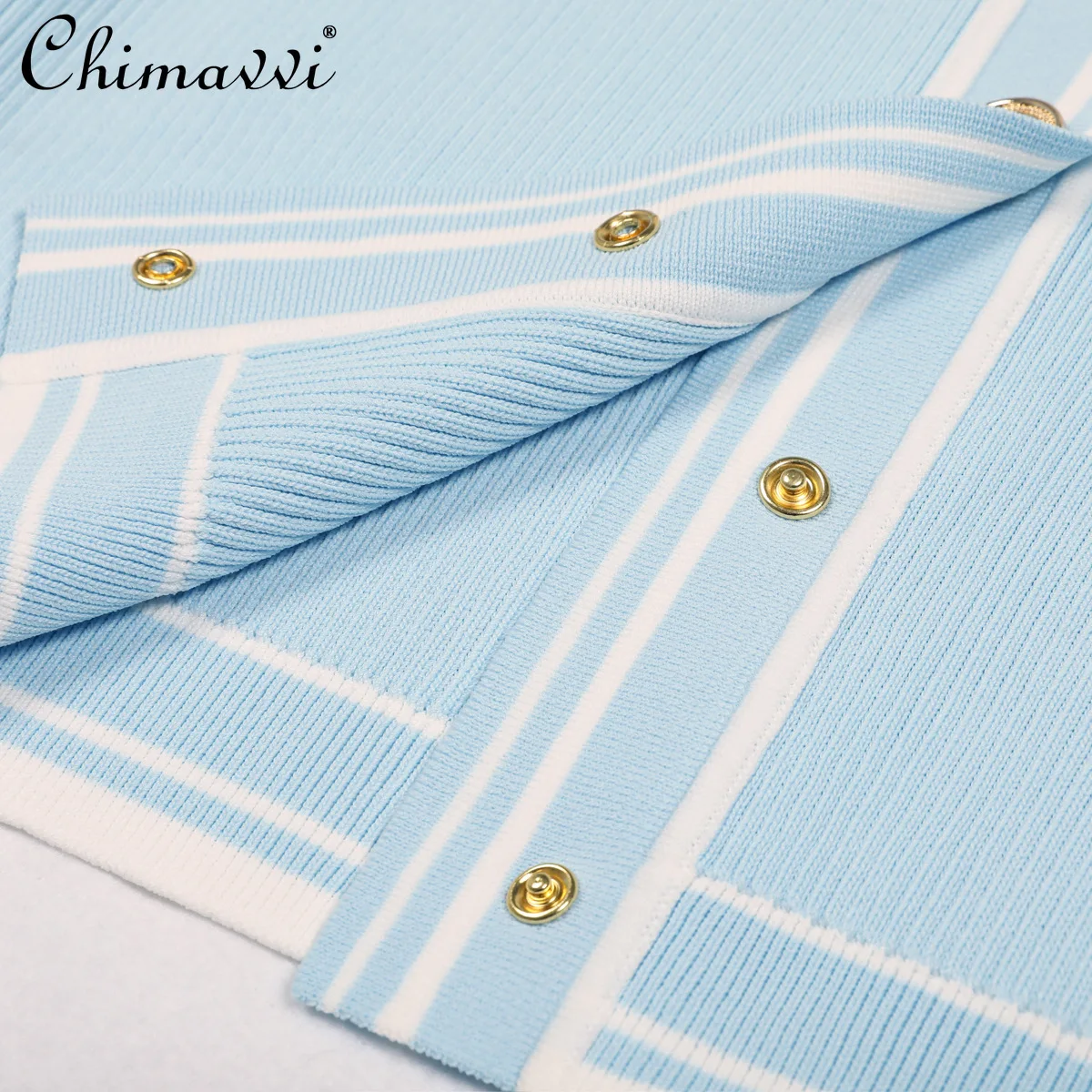 2023 Lente en Herfst Nieuwe Mode Lange Mouw Revers Split Gebreide Trui Veelzijdige Top OL Elegante Slanke Vest Jas Vrouwen