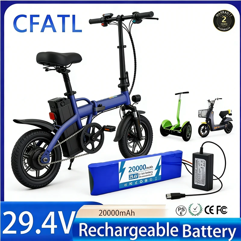 

⚡️️⚡️2026 New Batterie Li - Ion 7s2p 29,4 V 20ah 18650, Batterie Li - Ion 29,4 V 20000 Mah Pour Scooter Électrique Et Vélo