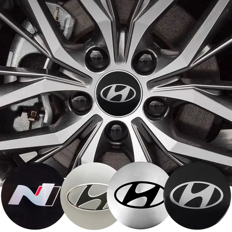4 шт., 56 мм, алюминиевая эмблема, наклейка на крышки для Hyundai I10, I20, I30, I40, IX20, IX35, Tucson, Solaris, Accent, Elantra