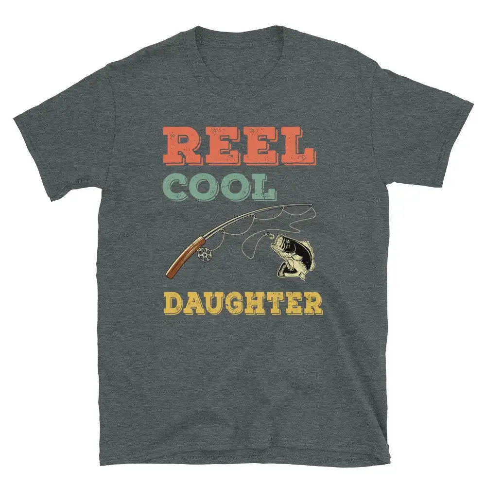 Reel Cool Daughter Fishing T Shirt Cute For Fisherwoman Bass Fish Her