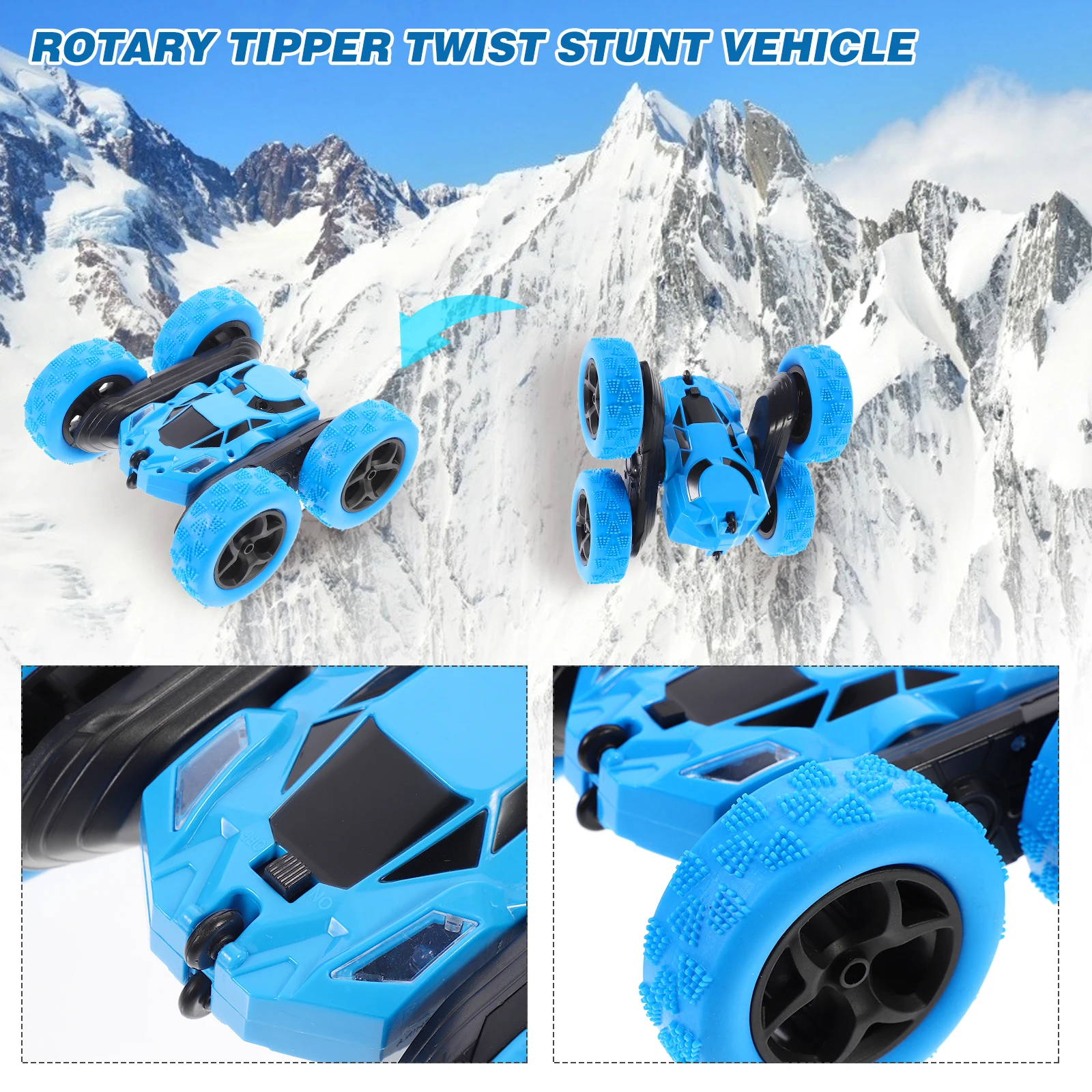 Auto Rc Off-road 360° °   Flips roterende voertuigen Dubbelzijdig model Kinderspeelgoed Speciale auto's Speelgoed