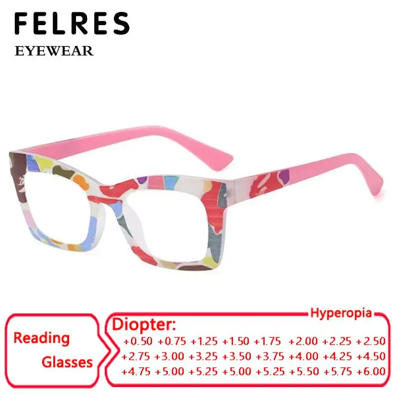 

Luxury Brand Design Square Reading Presbyopic Glasses Women Fashion Small Rectangle Blue Light Blocking Eyeglasses Presbyopia