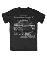 German Armored Troops Tiger Tank Printed T-Shirt Royal Armoury Summer Cotton Short Sleeve Men T Shirt Oversized Streetwear Tees