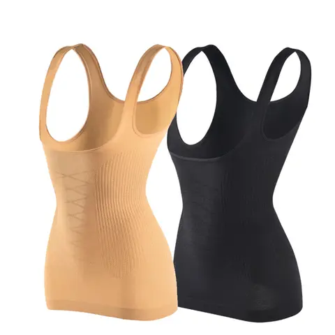 산후 쉐이핑 가슴 지원 조끼 플러스 U 자형 가슴 지원 및 복부 클로저 셰이퍼 여성 Shapewear 허리 트레이너 탑스