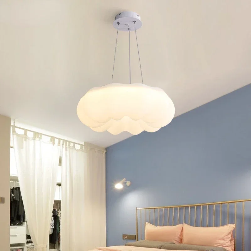 Plafoniera a nuvola bianca lampadario a Led per bambini camera da letto soggiorno sala da pranzo apprendimento illuminazione decorativa creativa