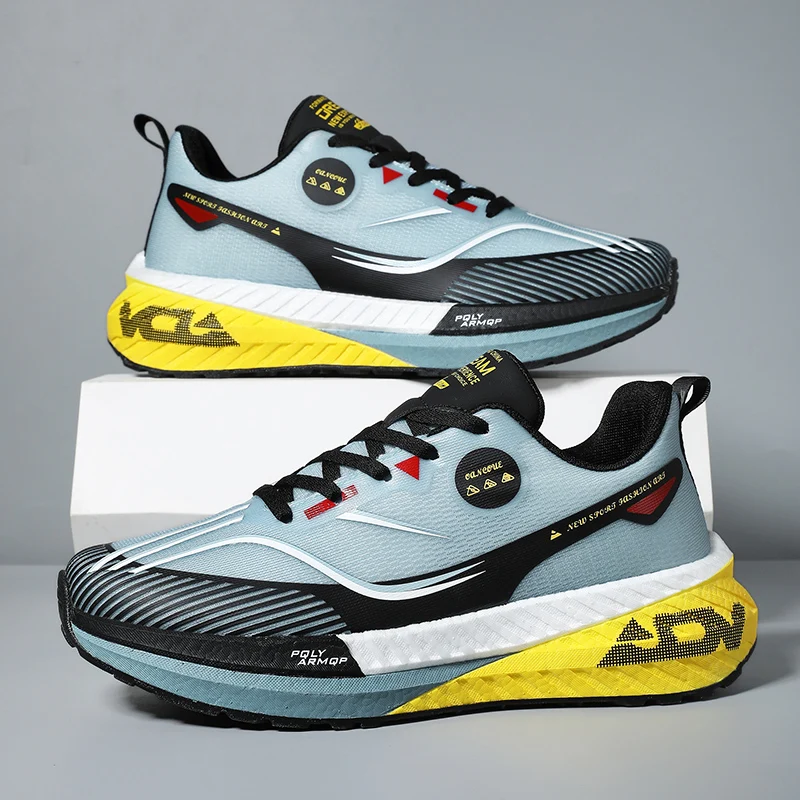 

Men's spring new casual versatile youth lightweight sports running shock-absorbing fly woven mesh breathable dad shoes