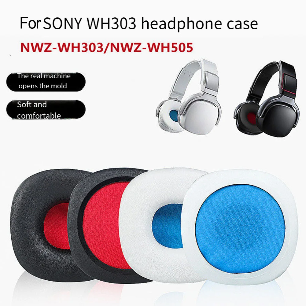 Enhance Your Listening Experience with Custom fit Leather Replacement Ear Pads for Sony NWZWH303 NWZWH505 Headphones