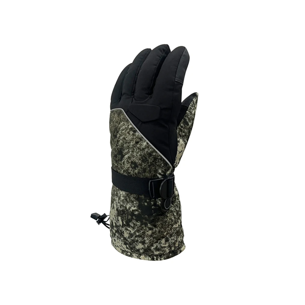 防風電気加熱サーマルグローブ、タッチスクリーン加熱、屋外自転車、スキー、自転車、暖かい、冬