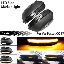 Car LED Dynamic Turn Signal Light For Volkswagen VW Passat B7 CC Scirocco EOS Beetle Side Wing Mirror Flasher Indicator Blinker