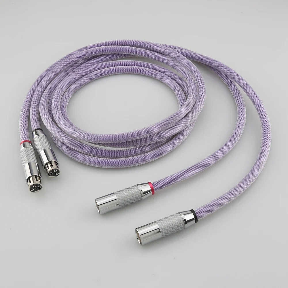 Аудиокабель Audiocrast OF8N PRISM XLR с посеребренным 3-контактным сбалансированным разъемом XLR Аудиокабель