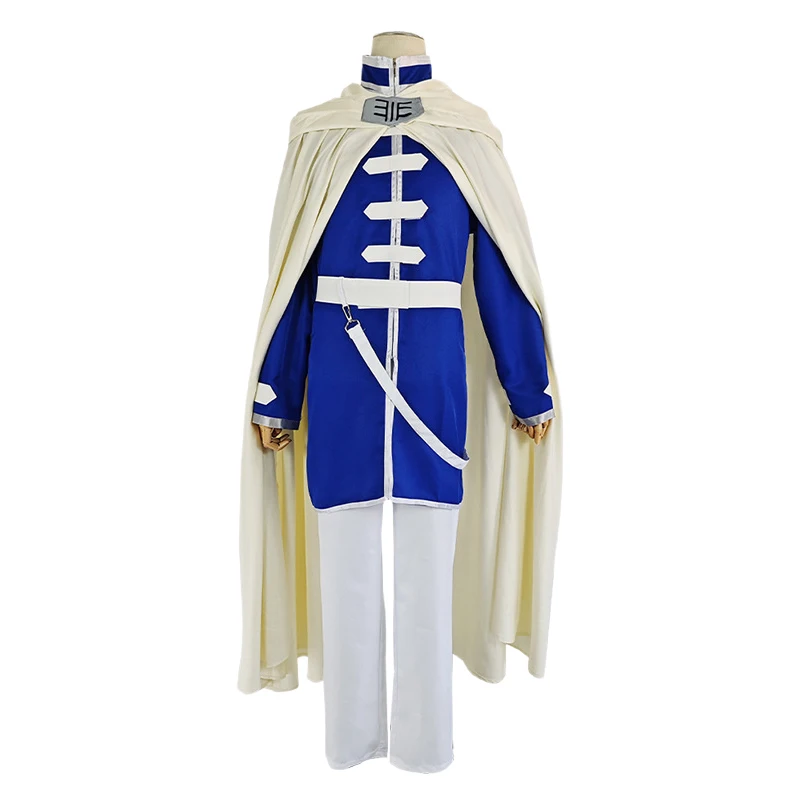 Himmel Cosplay Frieren Kostuum Pruik Anime Frieren Bij De Begrafenis Mantel Uniform Outfit Blauw Haar Halloween Kostuums Voor Mannen Vrouwen