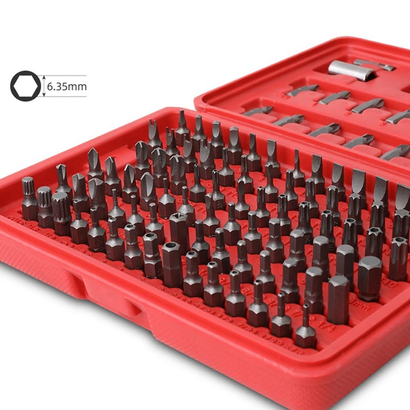 105-częściowy zestaw wkrętaków Śliwkowy śrubokręt sześciokątny Śrubokręt Gniazdo śrubokręta Skrzynka narzędziowa Trwały Łatwy w użyciu