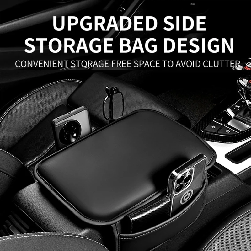 Leather Seat Armrest Cushion Protector Storage Pad For Car Interior Storage Accessories For all car models