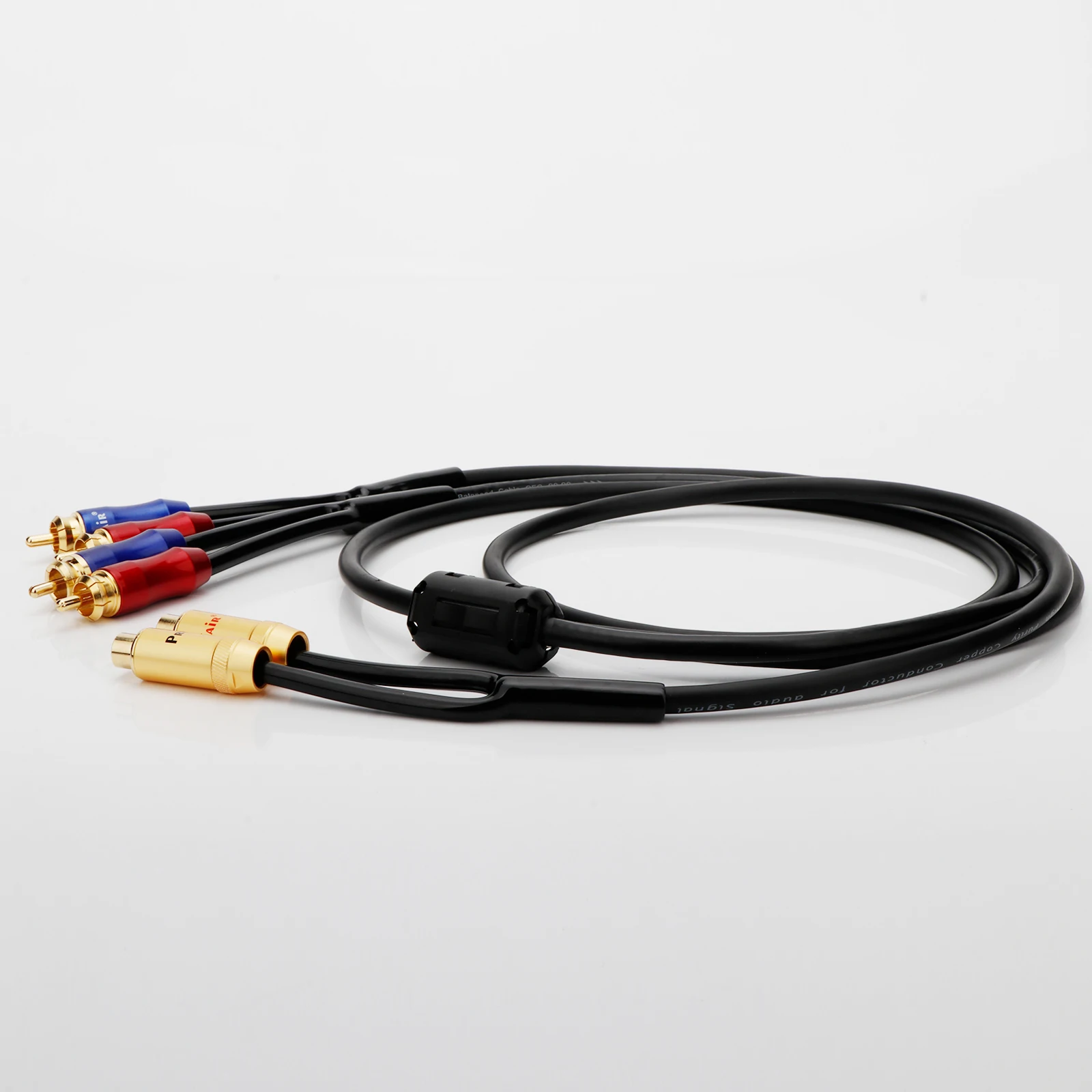 Hifi 2RCA zu 4RCA Audiokabel 4 RCA Buchse zu 2 RCA Verbindungskabel RCA Splitter Aux-Kabel für Lautsprecher Subwoofer – Detail 7