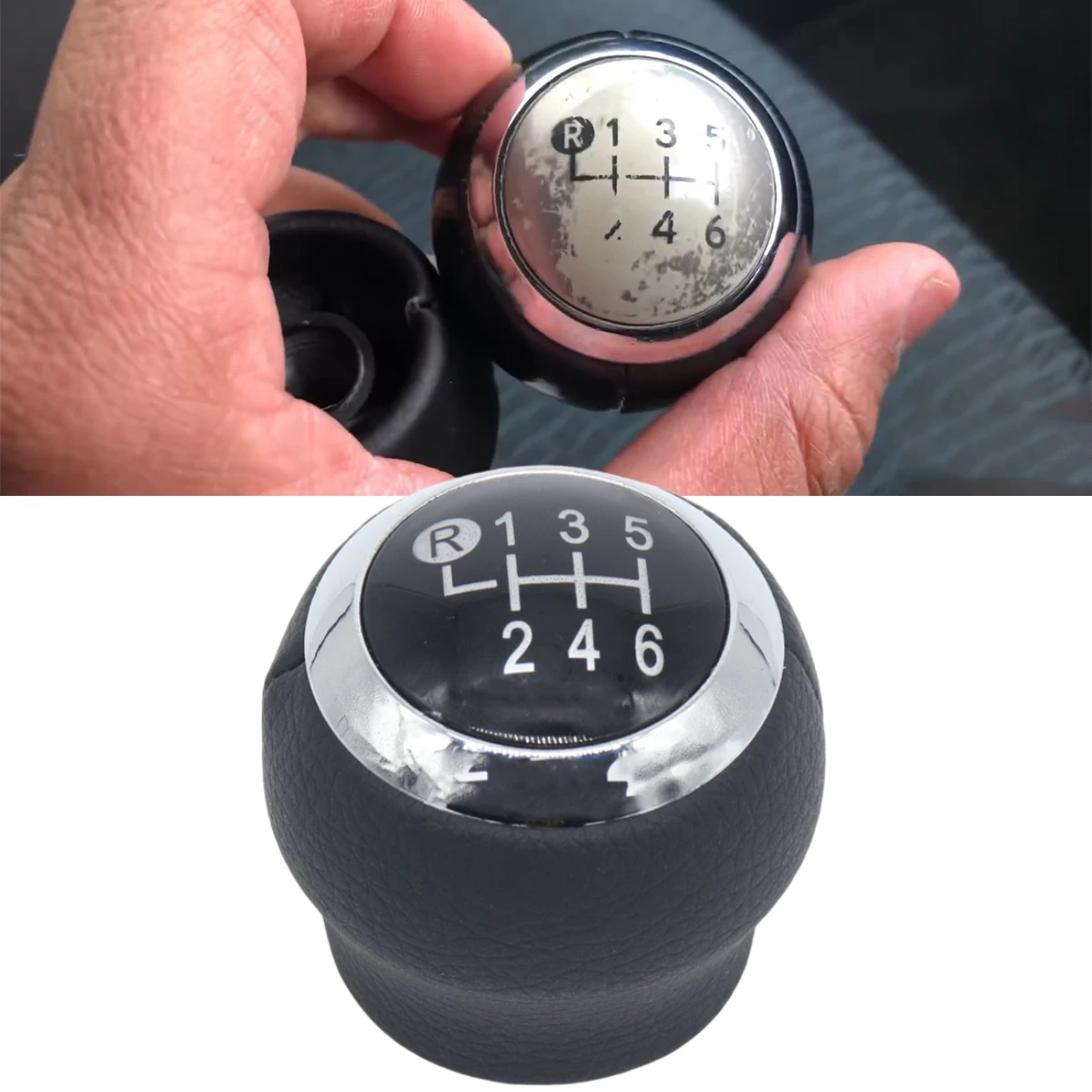 

6-скоростная ручка переключения передач, рычаг переключения передач, гандбольный чехол для Toyota Corolla E140/E150 E160 2007-2019, ручка Chrome M12, ручной автомобиль