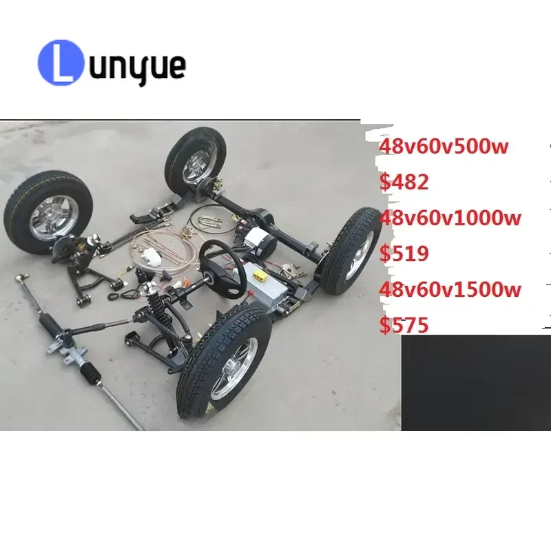 Dc Charger 4 Wheel Scooter for Adults Battery Powered Passenger Electric Car Ac Kit Axles