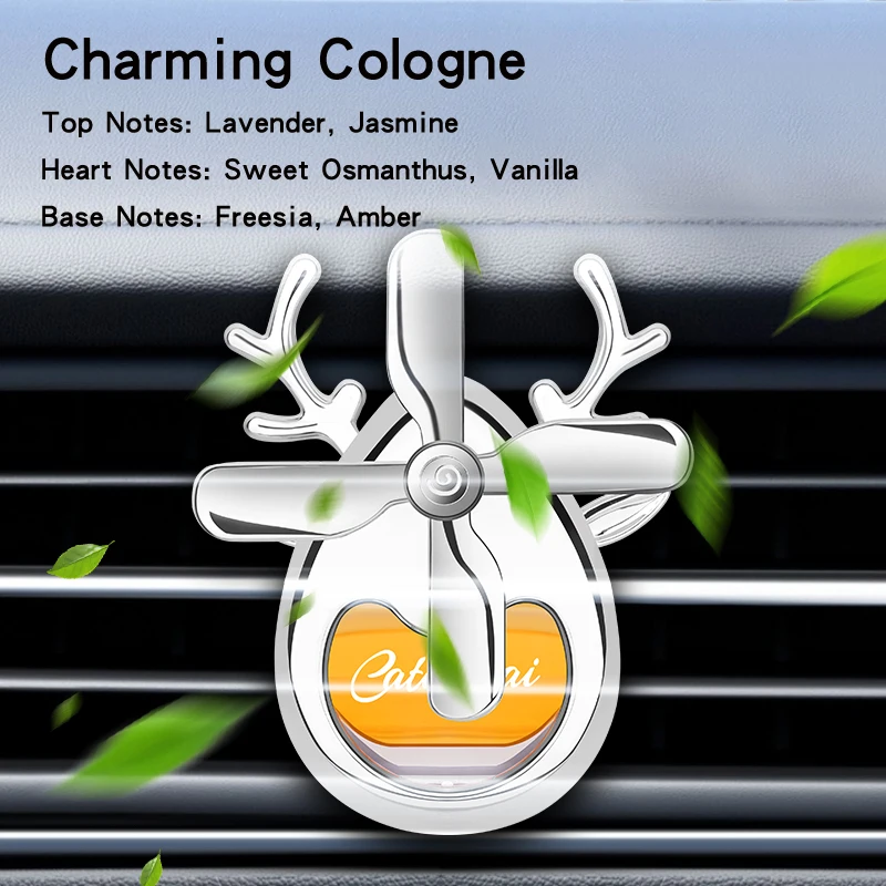 Pengharum mobil Kipas ventilasi AC Dekorasi interior mobil Aromaterapi dekorasi Pewangi mobil aroma tahan lama ringan