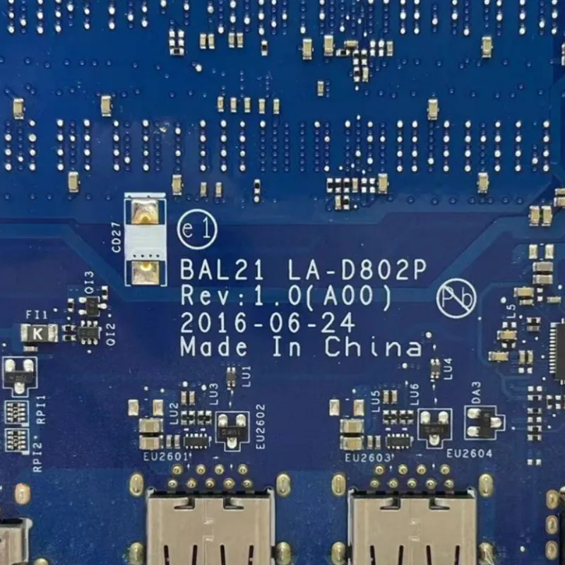 Mainboard For Dell Inspiron 5567 5767 LA-D802P Laptop Motherboard
