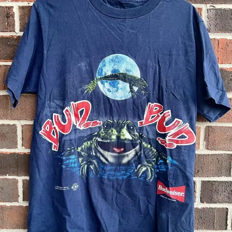 Vintage Budweiser T Shirt Frogs Your Pad Or Mine 1995 Vtg 90S Beer Chest 20 5 Äù