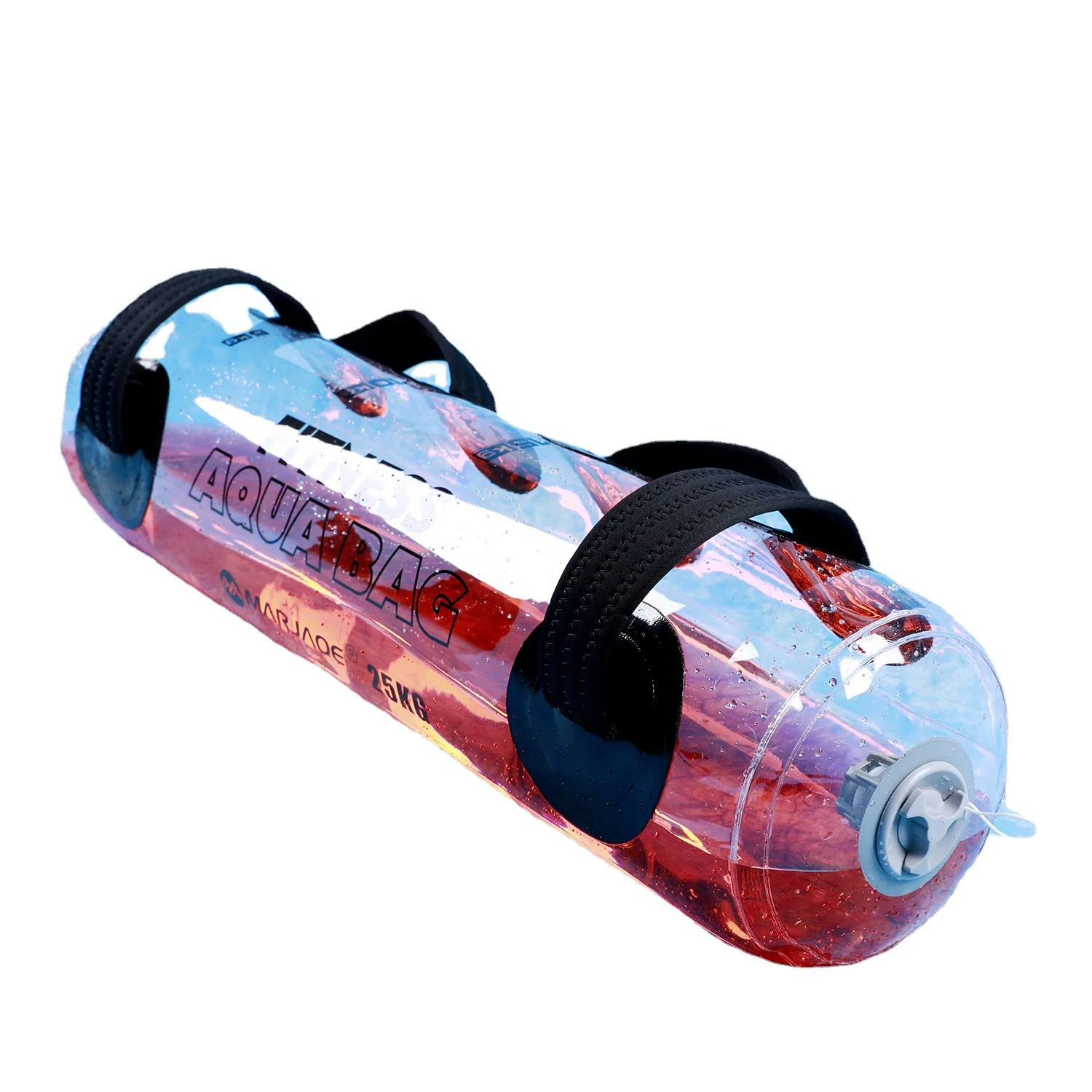 

Unisex PVC Aqua Bag for Exercise Fitness White Inflatable Weight Lifting Aqua Bag with Handles Water Power Bags